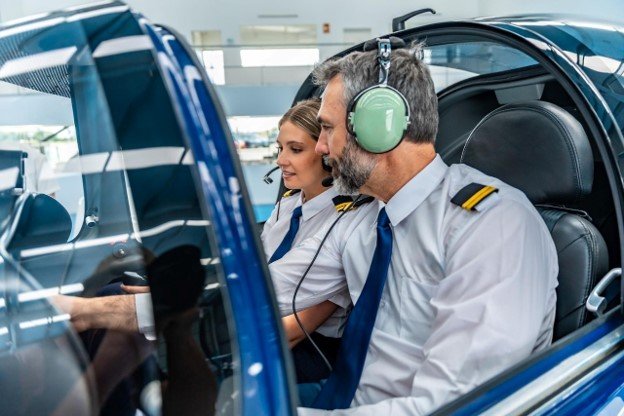 Professional flight briefing for students